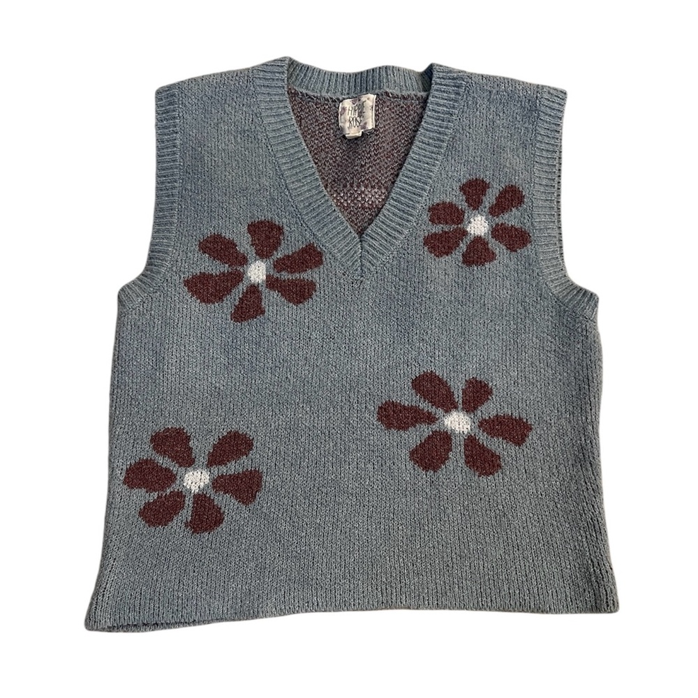 Women’s Sweater V Neck Vest by Hippie Rose. Size Small.